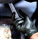 Black Gloves Nitrile,Disposable Gloves 6.0g Heavy Duty Industrial Grade Mechanic Automotive Tattoo Hair Dressing Powder Free (BOX of 100PCS,from $7.727/box+GST)