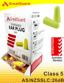 Earplugs Uncorded Class 5 - Box of 200 pairs ($25.90+GST)