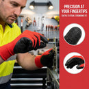Red Latex Glass Gripper Glove(Pack of 12,from $1.35+GST/pair)
