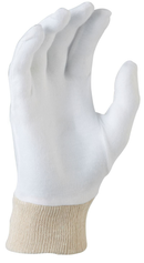 Cotton Liner Gloves Interlock Glove Knitted Wrist (Pack of 12,from $0.66+GST/Pair)