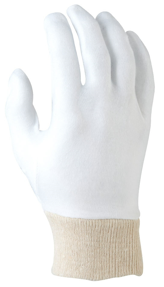 Cotton Liner Gloves Interlock Glove Knitted Wrist (Pack of 12,from $0.66+GST/Pair)
