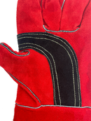 Welding Gloves Red Double Kevlar Stitched Palm Reinforced
