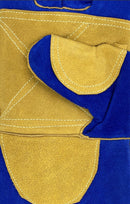 Welding Gloves Premium Blue Gold Double Kevlar Stitched