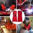 Welding Gloves Red Double Kevlar Stitched Palm Reinforced